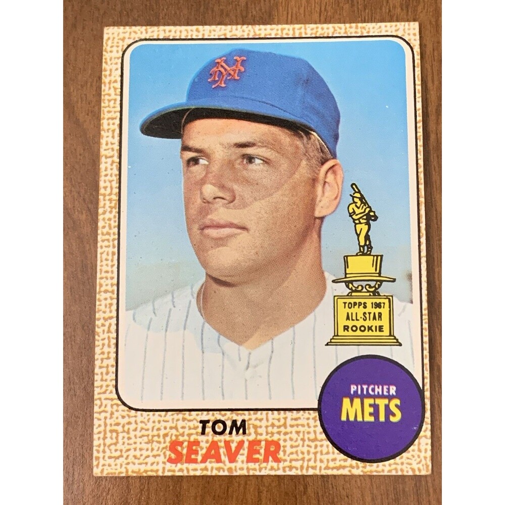 1968 Topps #45 Tom Seaver Mets – All-Star Rookie Cup - High Eye Appeal
